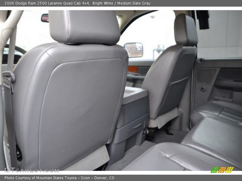 Bright White / Medium Slate Gray 2006 Dodge Ram 2500 Laramie Quad Cab 4x4