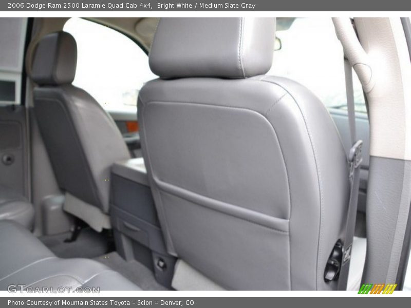 Bright White / Medium Slate Gray 2006 Dodge Ram 2500 Laramie Quad Cab 4x4