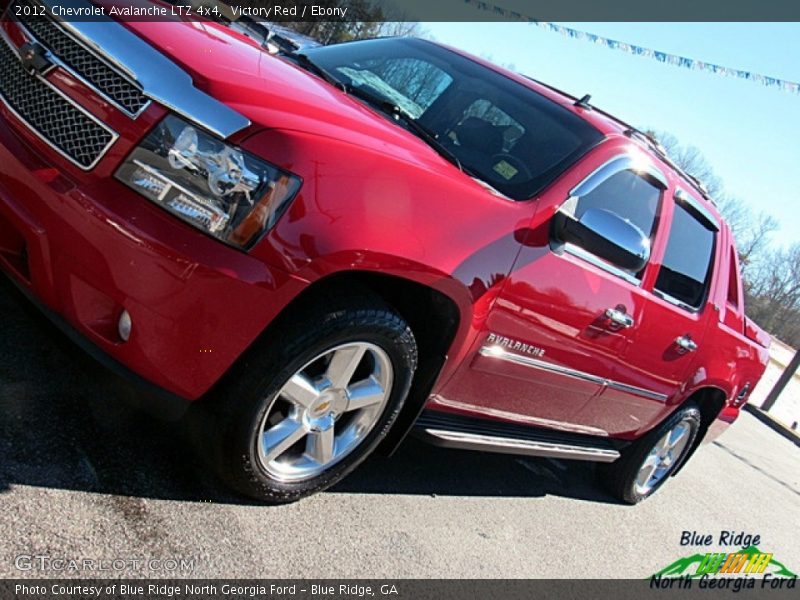 Victory Red / Ebony 2012 Chevrolet Avalanche LTZ 4x4