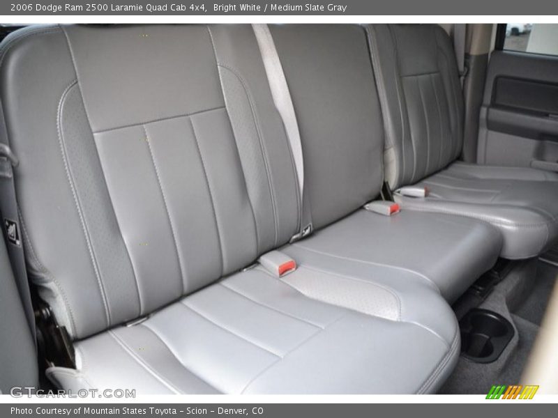 Bright White / Medium Slate Gray 2006 Dodge Ram 2500 Laramie Quad Cab 4x4