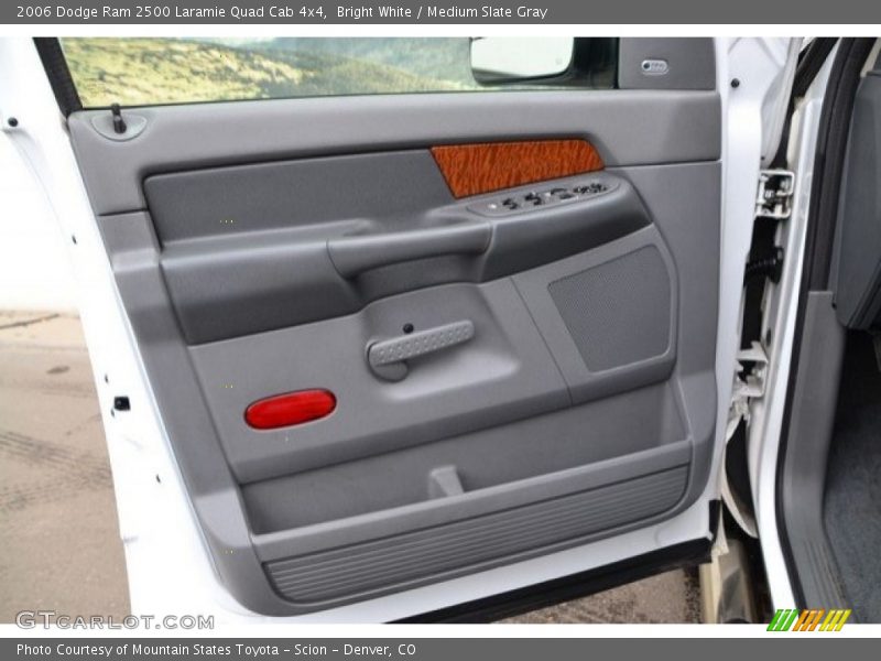 Bright White / Medium Slate Gray 2006 Dodge Ram 2500 Laramie Quad Cab 4x4