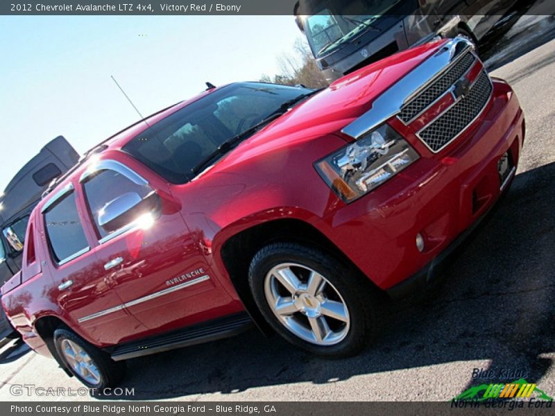 Victory Red / Ebony 2012 Chevrolet Avalanche LTZ 4x4