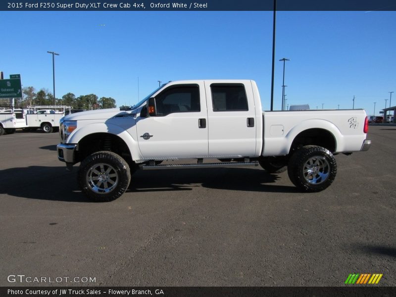 Oxford White / Steel 2015 Ford F250 Super Duty XLT Crew Cab 4x4