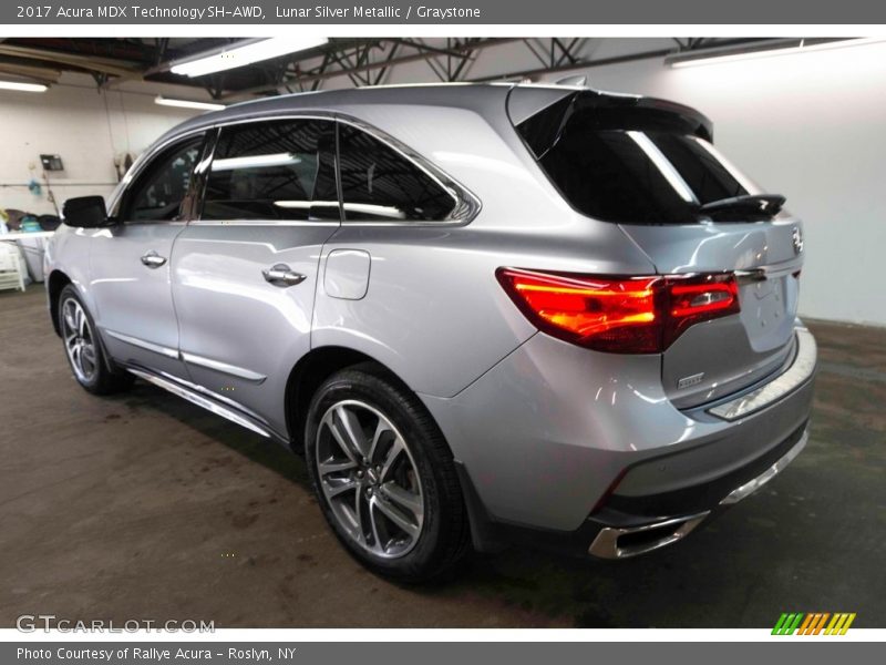 Lunar Silver Metallic / Graystone 2017 Acura MDX Technology SH-AWD