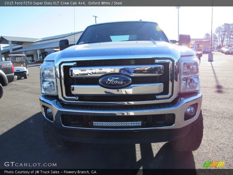 Oxford White / Steel 2015 Ford F250 Super Duty XLT Crew Cab 4x4
