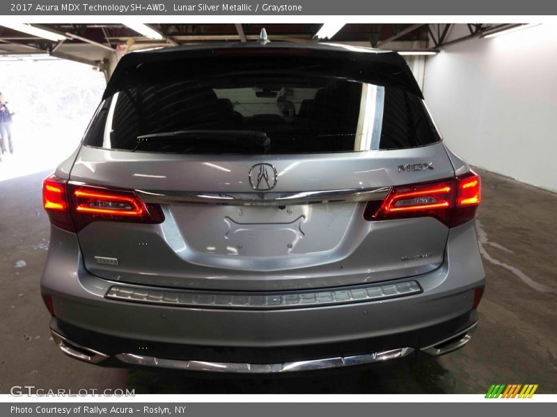 Lunar Silver Metallic / Graystone 2017 Acura MDX Technology SH-AWD