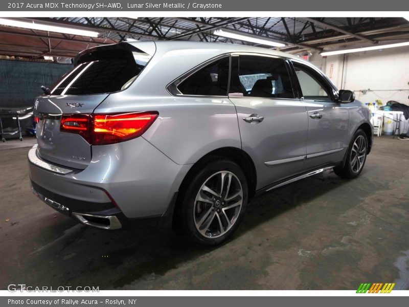 Lunar Silver Metallic / Graystone 2017 Acura MDX Technology SH-AWD