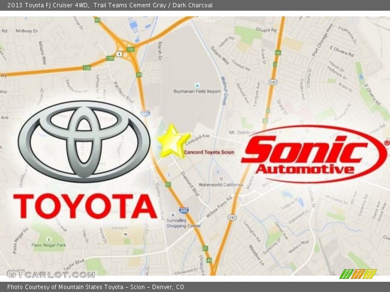 Trail Teams Cement Gray / Dark Charcoal 2013 Toyota FJ Cruiser 4WD