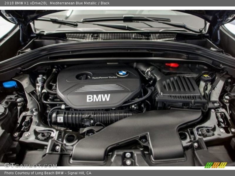 Mediterranean Blue Metallic / Black 2018 BMW X1 xDrive28i
