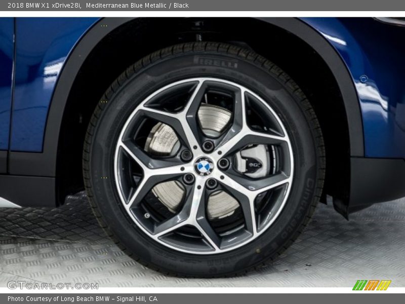 Mediterranean Blue Metallic / Black 2018 BMW X1 xDrive28i