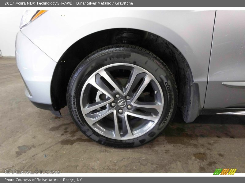 Lunar Silver Metallic / Graystone 2017 Acura MDX Technology SH-AWD