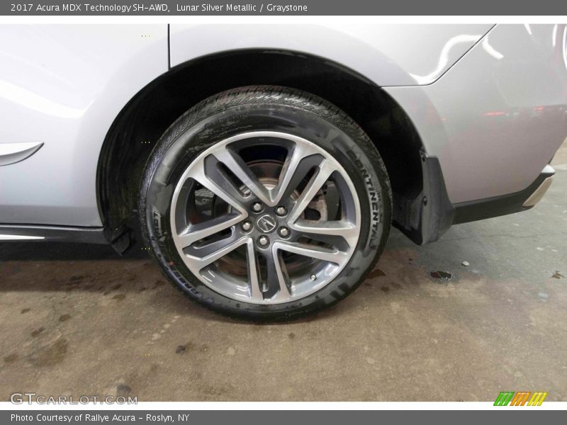 Lunar Silver Metallic / Graystone 2017 Acura MDX Technology SH-AWD