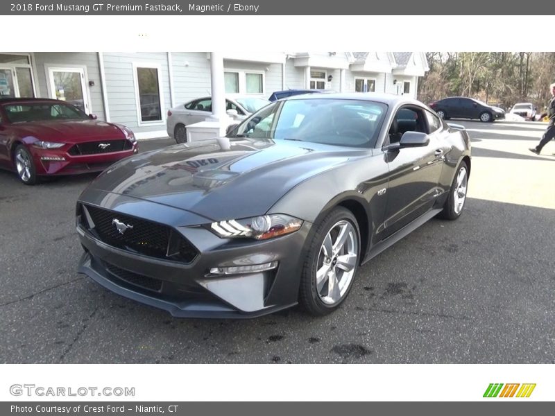 Magnetic / Ebony 2018 Ford Mustang GT Premium Fastback
