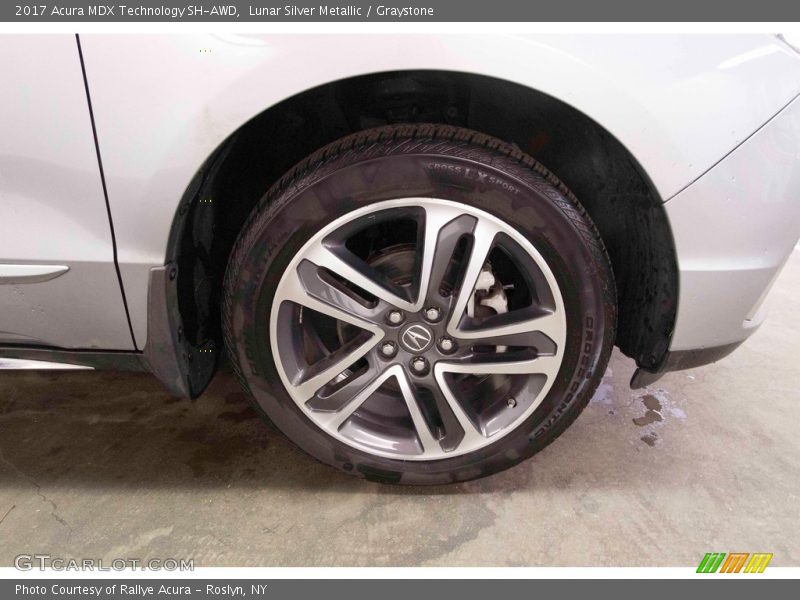 Lunar Silver Metallic / Graystone 2017 Acura MDX Technology SH-AWD