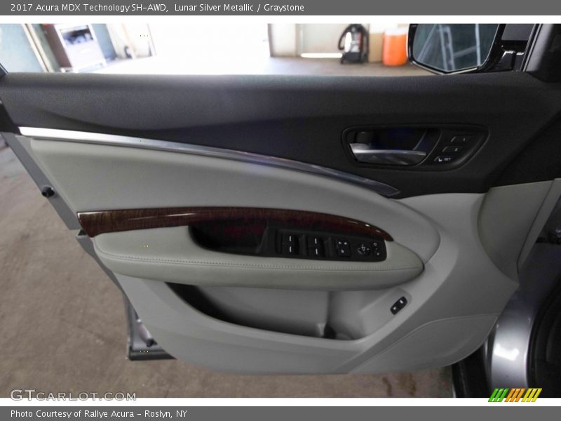 Lunar Silver Metallic / Graystone 2017 Acura MDX Technology SH-AWD