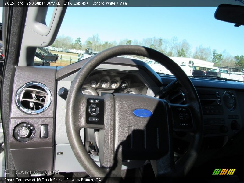 Oxford White / Steel 2015 Ford F250 Super Duty XLT Crew Cab 4x4
