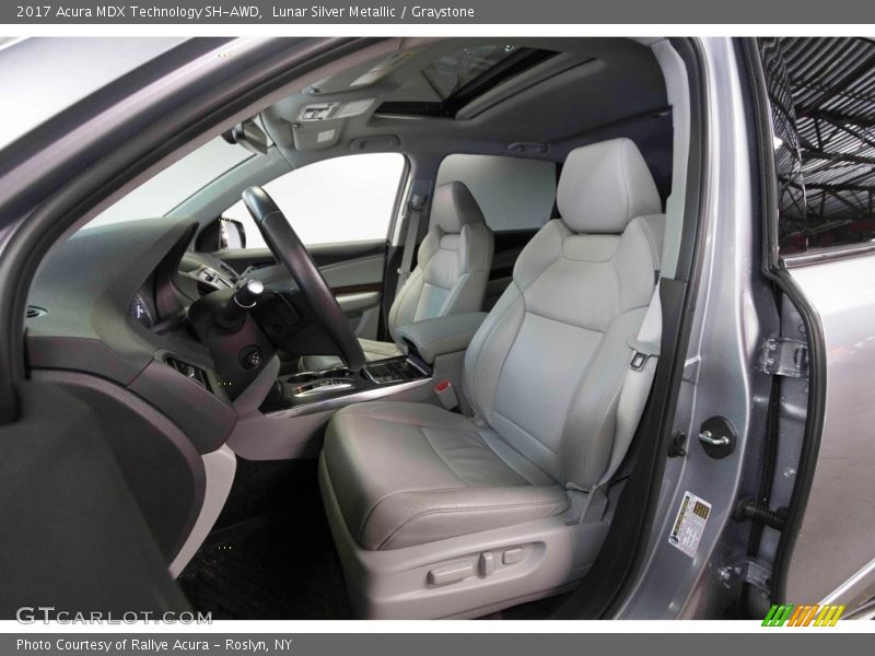 Lunar Silver Metallic / Graystone 2017 Acura MDX Technology SH-AWD