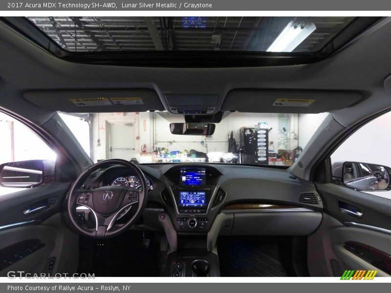 Lunar Silver Metallic / Graystone 2017 Acura MDX Technology SH-AWD