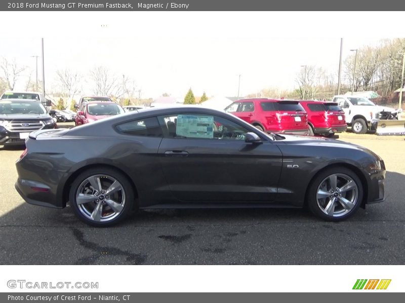 Magnetic / Ebony 2018 Ford Mustang GT Premium Fastback