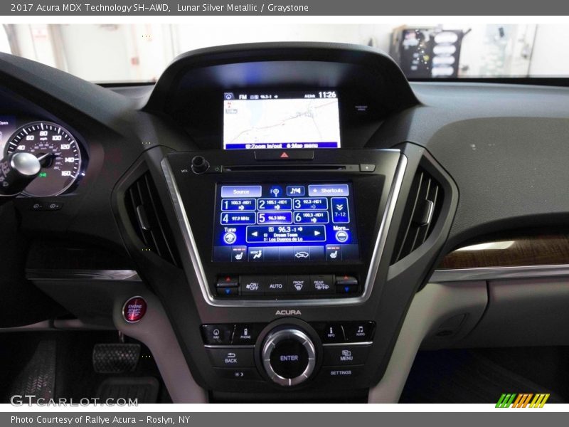 Lunar Silver Metallic / Graystone 2017 Acura MDX Technology SH-AWD