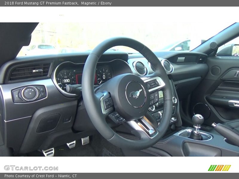 Magnetic / Ebony 2018 Ford Mustang GT Premium Fastback