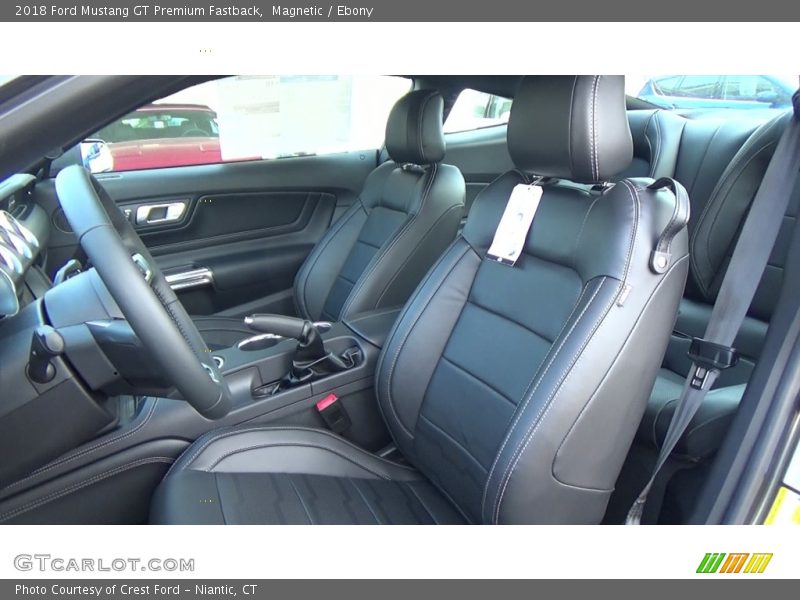 Magnetic / Ebony 2018 Ford Mustang GT Premium Fastback