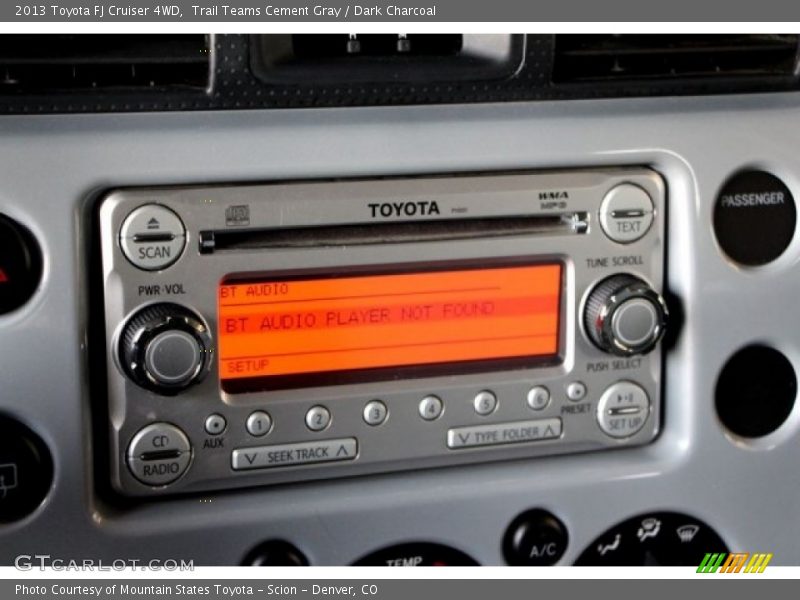 Trail Teams Cement Gray / Dark Charcoal 2013 Toyota FJ Cruiser 4WD