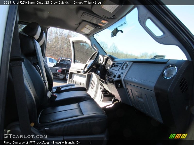 Oxford White / Steel 2015 Ford F250 Super Duty XLT Crew Cab 4x4