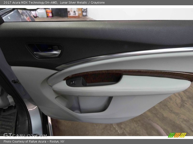 Lunar Silver Metallic / Graystone 2017 Acura MDX Technology SH-AWD