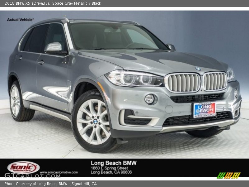 Space Gray Metallic / Black 2018 BMW X5 sDrive35i