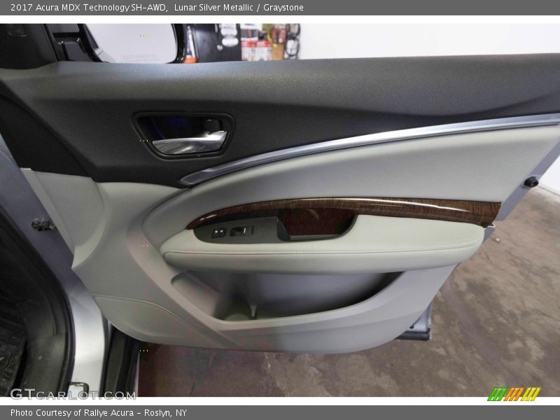 Lunar Silver Metallic / Graystone 2017 Acura MDX Technology SH-AWD