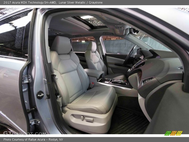 Lunar Silver Metallic / Graystone 2017 Acura MDX Technology SH-AWD