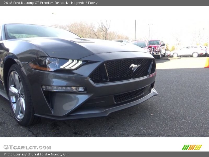 Magnetic / Ebony 2018 Ford Mustang GT Premium Fastback