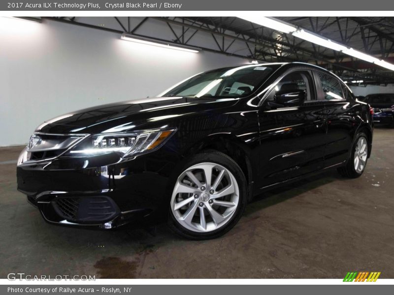 Crystal Black Pearl / Ebony 2017 Acura ILX Technology Plus