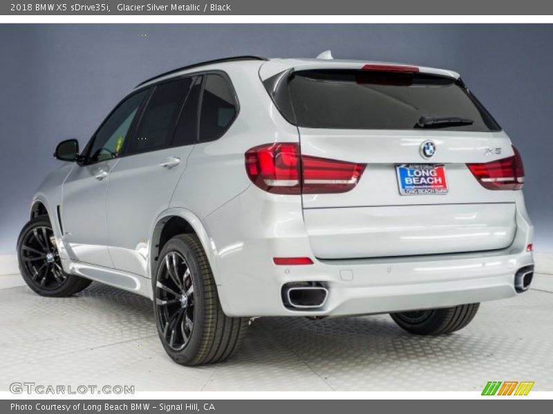 Glacier Silver Metallic / Black 2018 BMW X5 sDrive35i