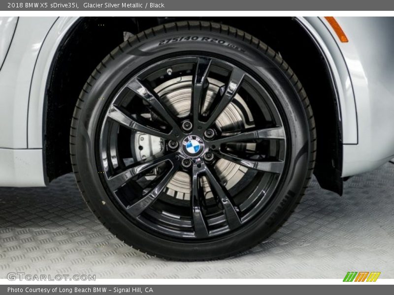 Glacier Silver Metallic / Black 2018 BMW X5 sDrive35i