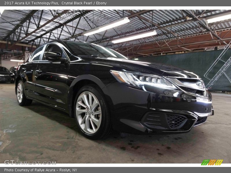 Crystal Black Pearl / Ebony 2017 Acura ILX Technology Plus