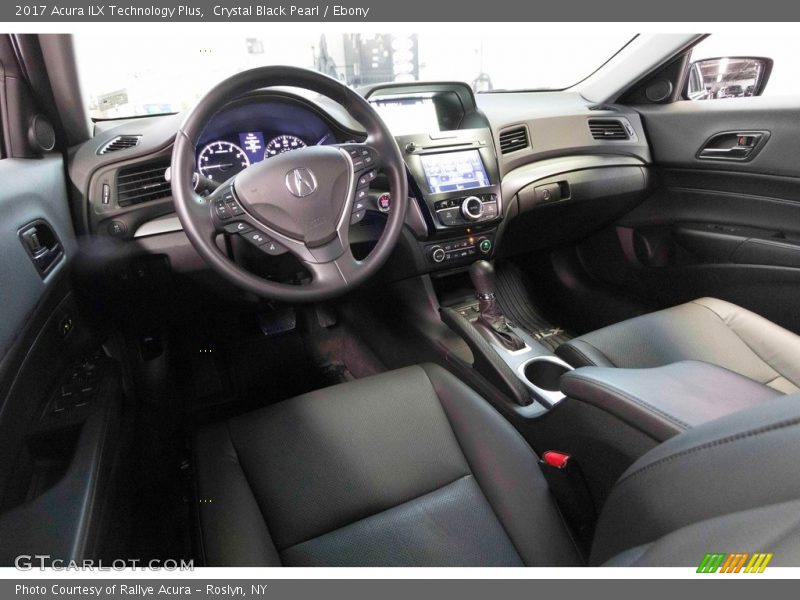 Crystal Black Pearl / Ebony 2017 Acura ILX Technology Plus