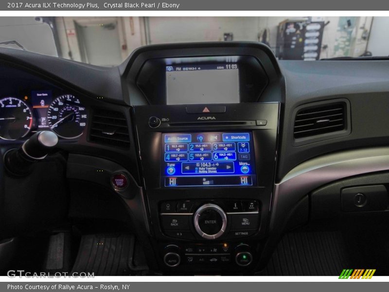 Crystal Black Pearl / Ebony 2017 Acura ILX Technology Plus