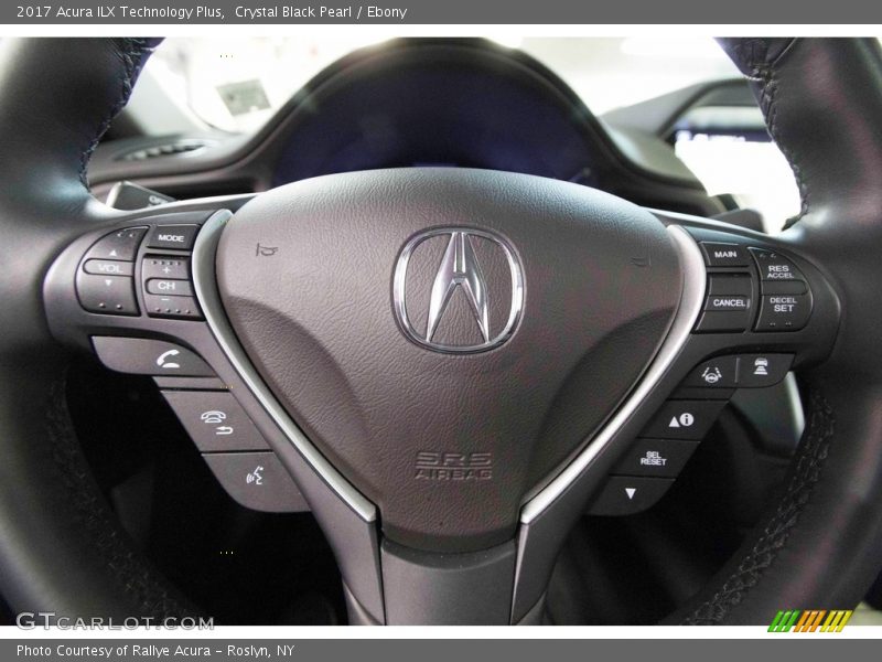 Crystal Black Pearl / Ebony 2017 Acura ILX Technology Plus