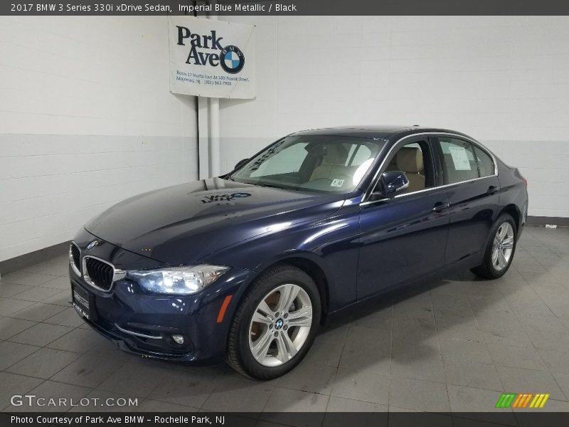 Imperial Blue Metallic / Black 2017 BMW 3 Series 330i xDrive Sedan