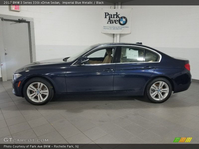 Imperial Blue Metallic / Black 2017 BMW 3 Series 330i xDrive Sedan
