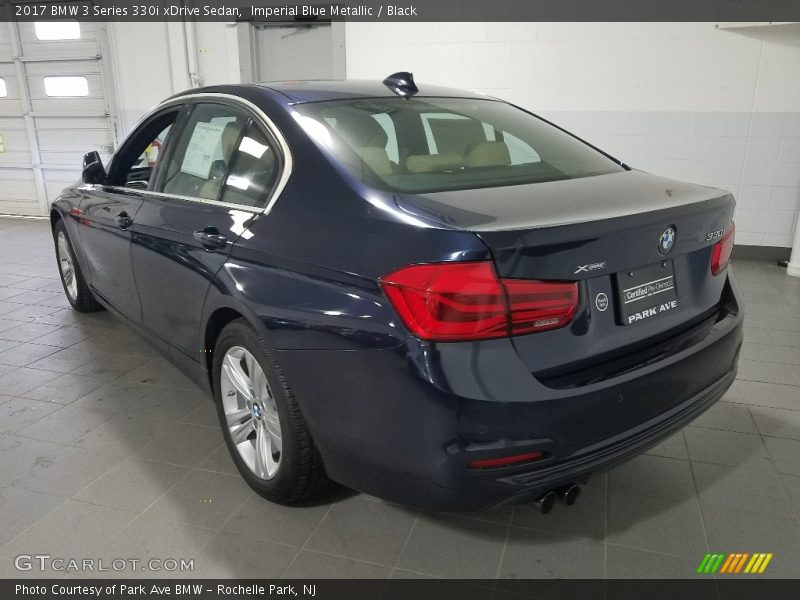 Imperial Blue Metallic / Black 2017 BMW 3 Series 330i xDrive Sedan