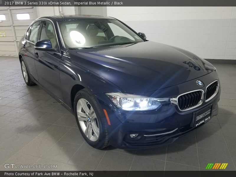 Imperial Blue Metallic / Black 2017 BMW 3 Series 330i xDrive Sedan