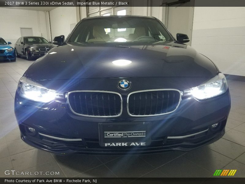 Imperial Blue Metallic / Black 2017 BMW 3 Series 330i xDrive Sedan