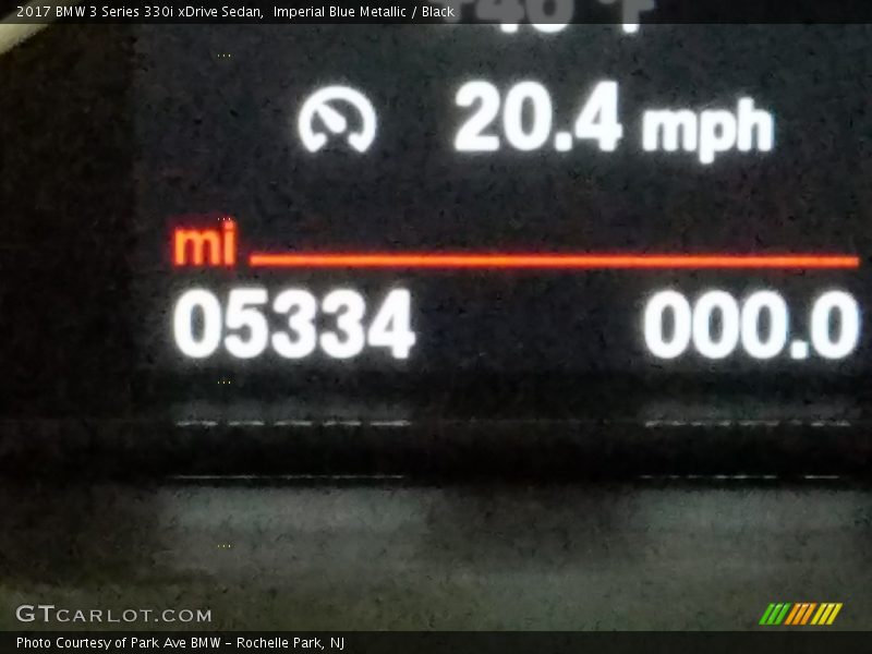 Imperial Blue Metallic / Black 2017 BMW 3 Series 330i xDrive Sedan