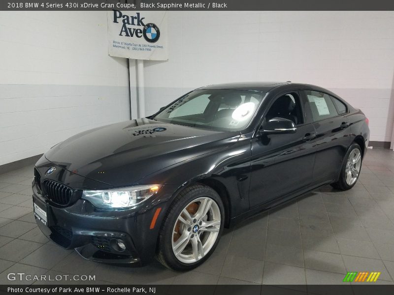 Black Sapphire Metallic / Black 2018 BMW 4 Series 430i xDrive Gran Coupe