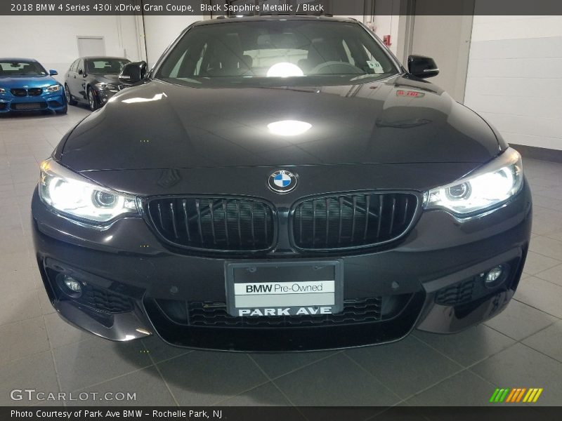 Black Sapphire Metallic / Black 2018 BMW 4 Series 430i xDrive Gran Coupe