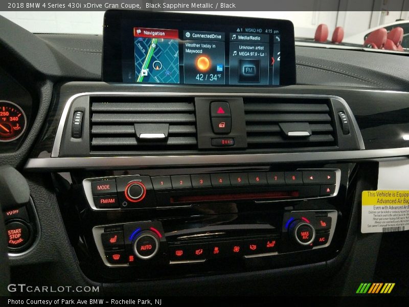 Black Sapphire Metallic / Black 2018 BMW 4 Series 430i xDrive Gran Coupe