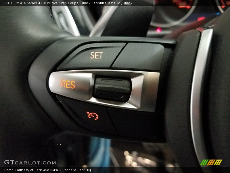 Black Sapphire Metallic / Black 2018 BMW 4 Series 430i xDrive Gran Coupe